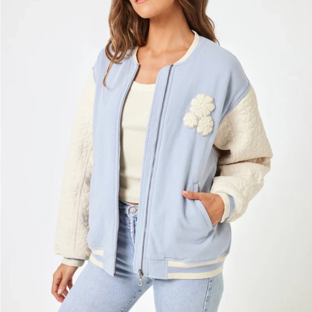 NWT L*Space Fowler Bomber Jacket Quilted Oversized Sz S